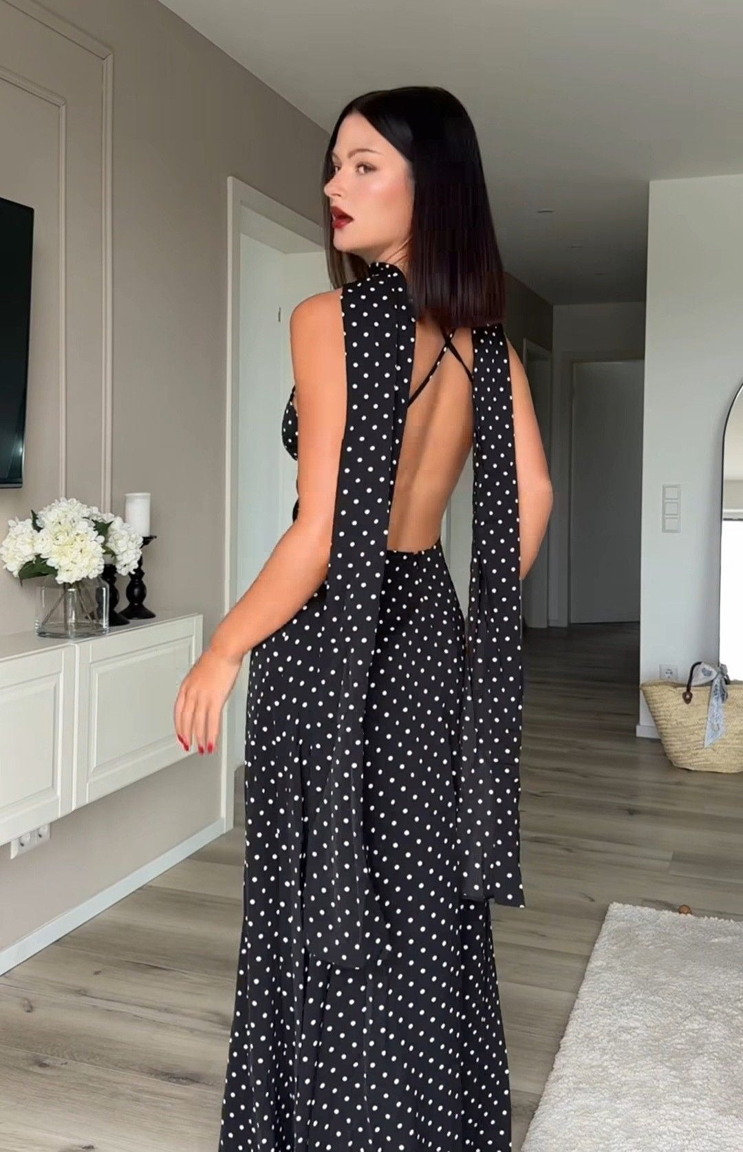 Polka Dot Maxi Dress