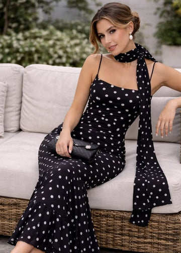 Polka Dot Maxi Dress