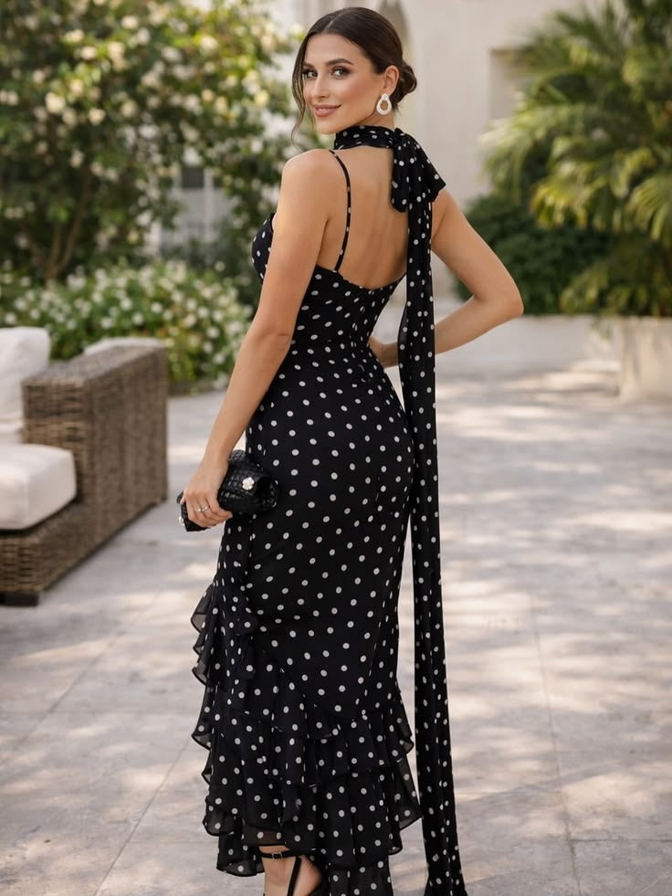 Polka Dot Maxi Dress