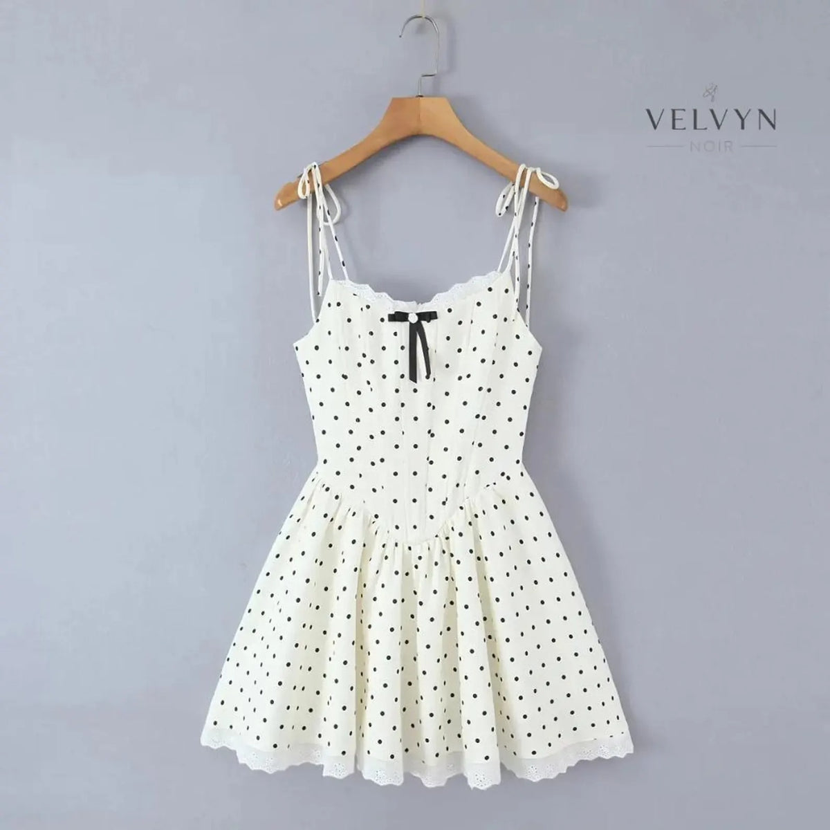 Women’s Elegant Polka Dot Mini Dress A-Line Summer Style