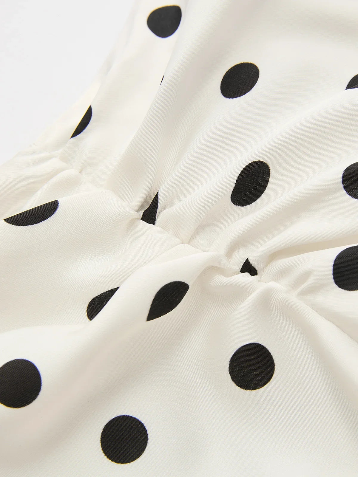 Polka Dot Lace Trim Cami Top & Skirt Sets